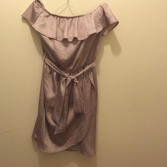 Light purple strapless dress