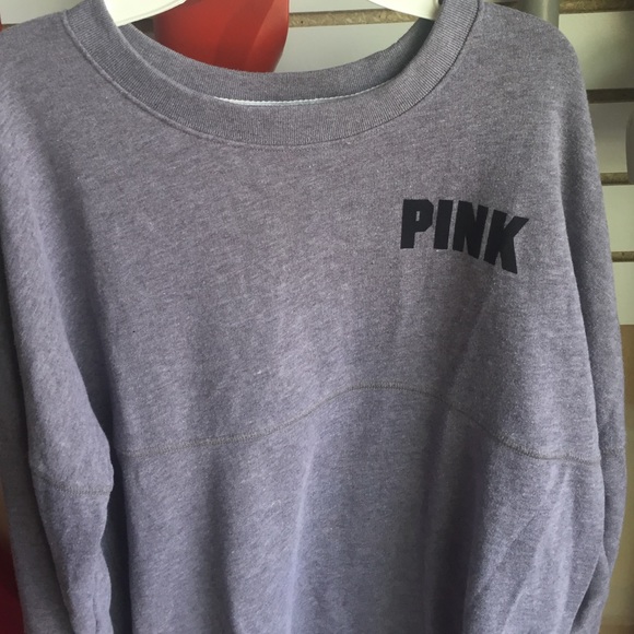 VS PINK oversized crew sweatshirt