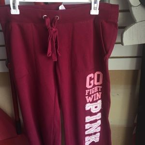 VS PINK maroon pants