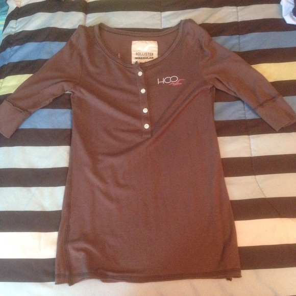 Hollister quarter sleeve shirt.