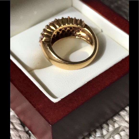 SOLD! 🎉🎉🎉 Diamond & Ruby Ring Size 6.5 - Picture 8 of 8