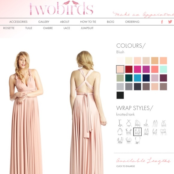 "Two Birds" Classic BLUSH Ballgown