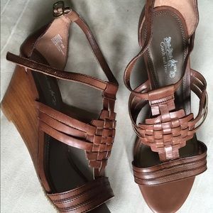 Coach and Four wedge sandals