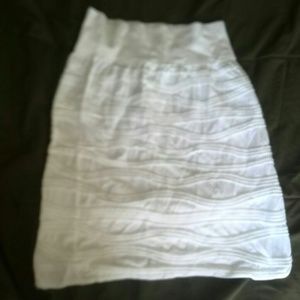 White miniskirt!