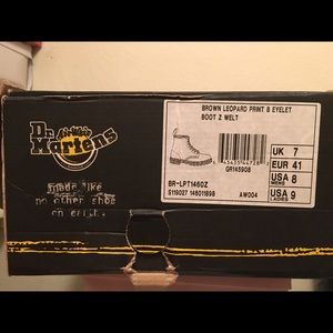 Dr Martens Leopard Print Boots