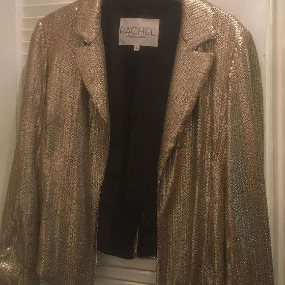 Rachel Roy gold sequin jacket