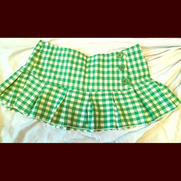 Awesome green plaid skirt