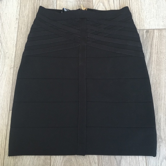 Knit wrap Bebe mini skirt