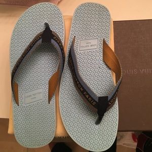 Blue Louis Vuitton women sandals