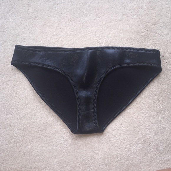 TRIANGL SATIN NEAOPRENE BIKINI BOTTOMS