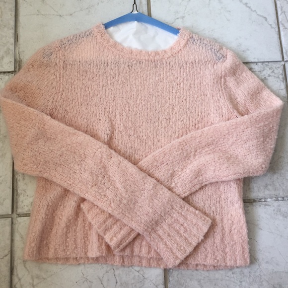 J. Crew pink wool blend sweater