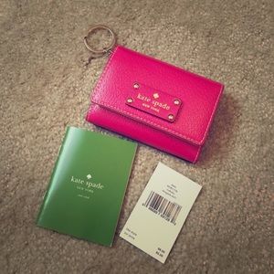 Kate Spade card holder with keychain