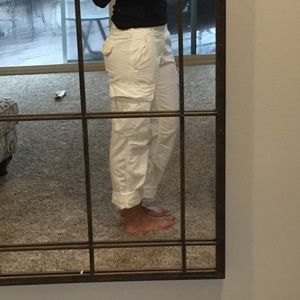 American eagle white cargo pants