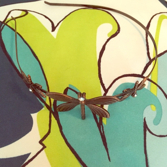 Dragon fly metal headband never worn.