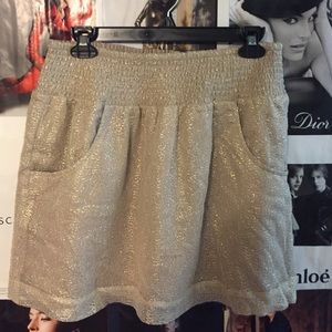Gold skirt
