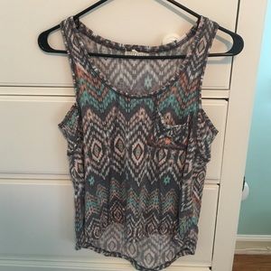 Billabong tribal printed tank top