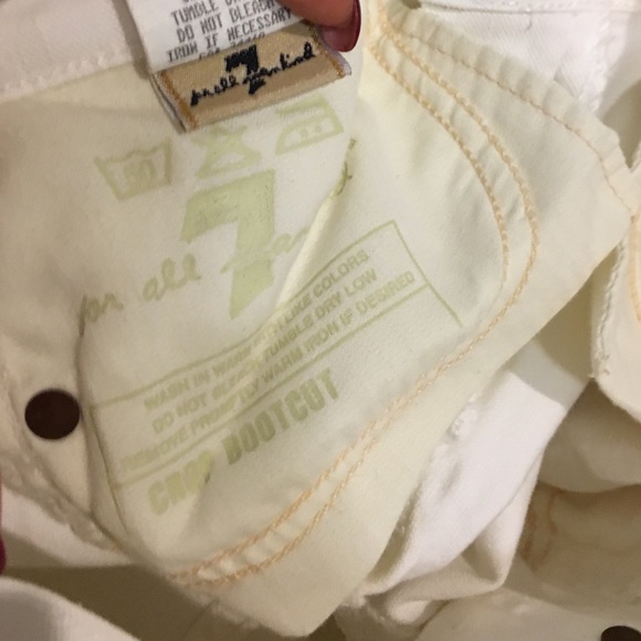 7 for all mankind white jeans 27 - Picture 3 of 4