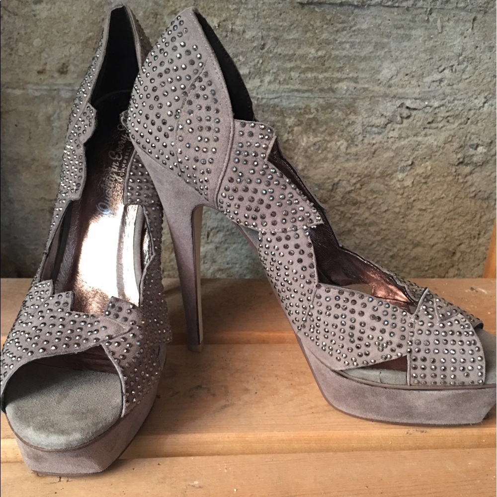 Jeffrey Campbell Silver studded platform heals