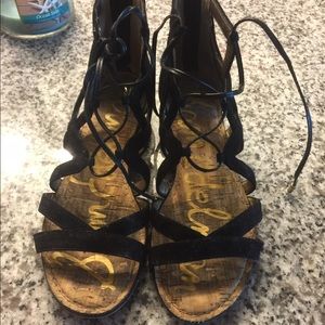 Sam Edelman Black Gladiator Sandals