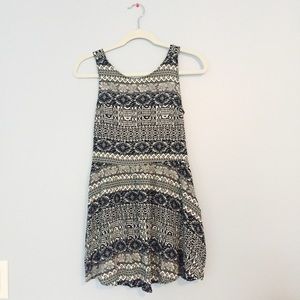 Navy and White Sundress