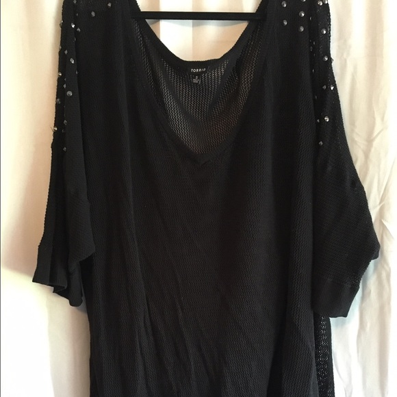 Torrid Size 5 sweater with spiked shoulders