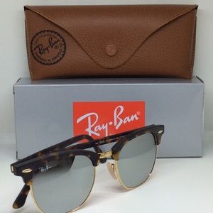 Ray ban rb3016 silver mirror matte tortoise