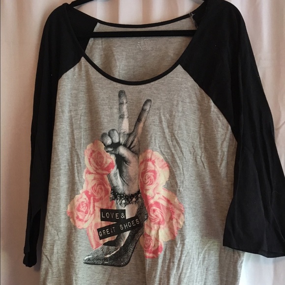 Lane Bryant 3/4 sleeve top