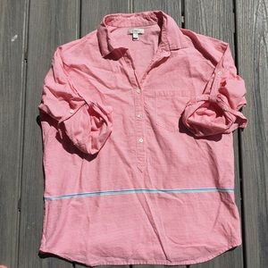 J Crew Pink Striped Shirt