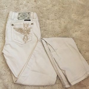 White jeans,miss me