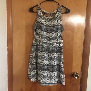 Tribal print sun dress with cut outs!