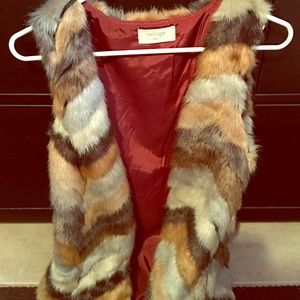 Fur vest size small