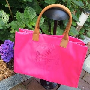 ‼️ Tory Burch; Tote Ella Neon Neoprene (Pink)