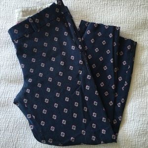 J Crew printed Winnie pants