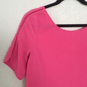 Cooper + Ella pink blouse, great details