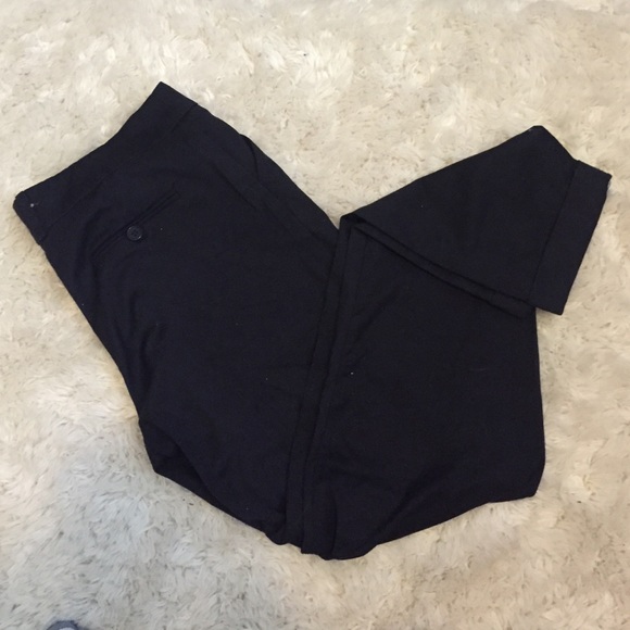 Navy crop slacks