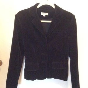 Calvin Klein black velvet blazer