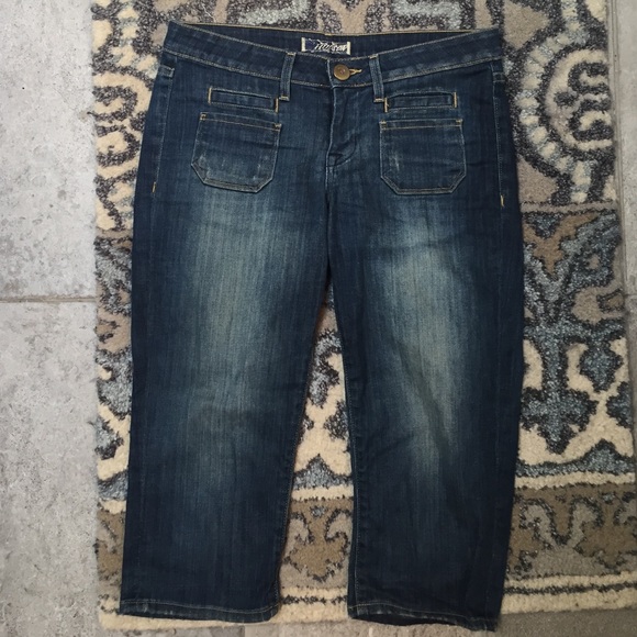 Hudson Distressed Denim Capri