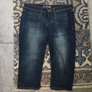 Hudson Distressed Denim Capri