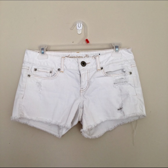 White Distressed Shorts!
