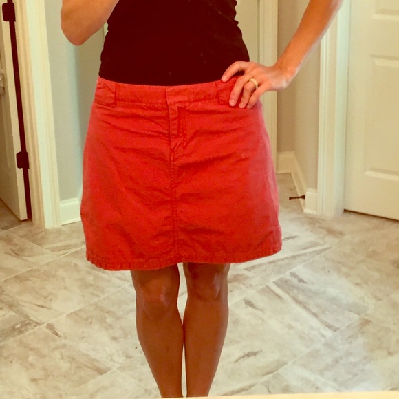 J. Crew Dresses & Skirts - J. Crew red cotton skirt