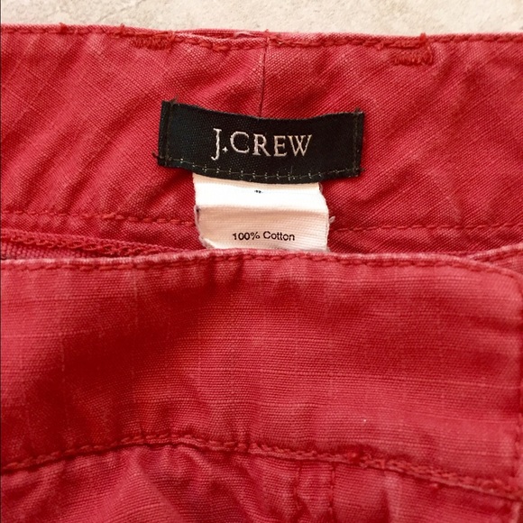 J. Crew red cotton skirt - Picture 4 of 4