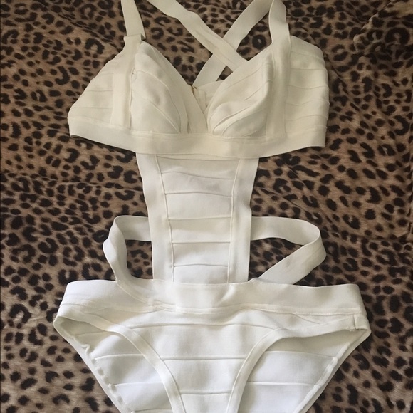 Sexy white bandage monokini👙