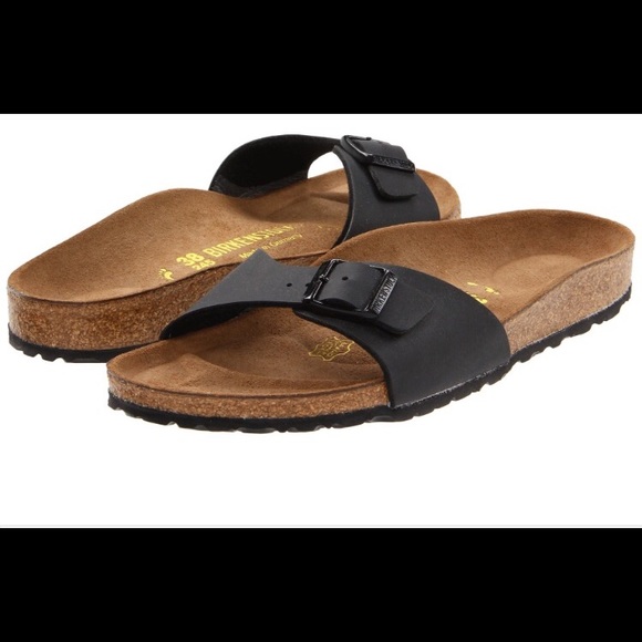 WORN ONCE black Madrid Birkenstocks
