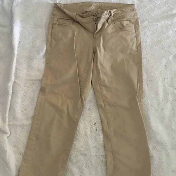 Khaki Capri Pants