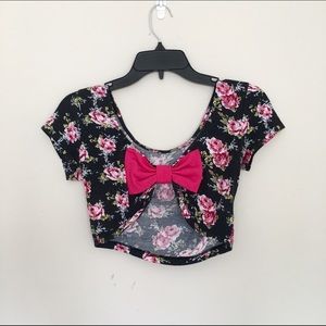 Adorable Bow Back Crop Top!