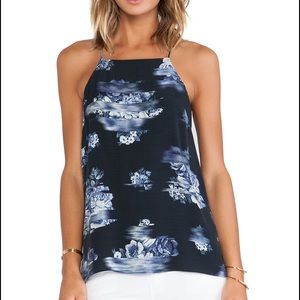 Tibi Floreale Printe Neck Camisole