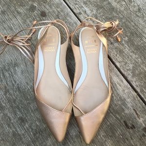 Aldo Rise Crisscross Ankle Tie Flats