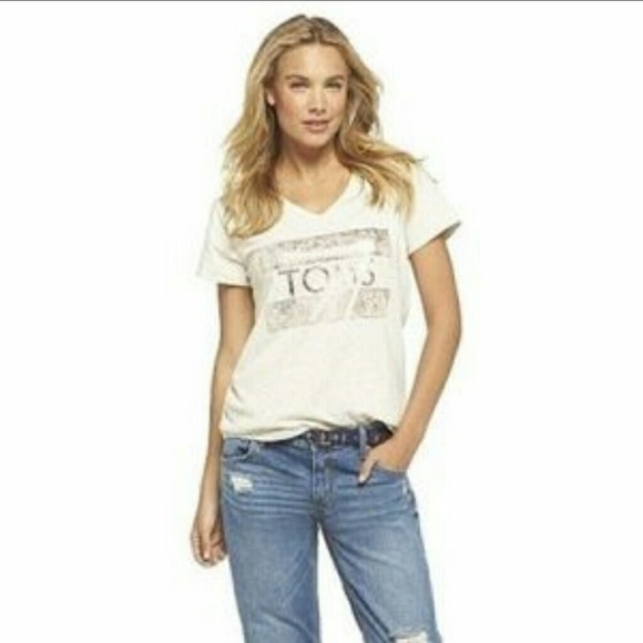 TOMS Gold Logo T-shirt