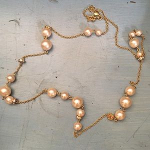 Romantic rose pearl necklace
