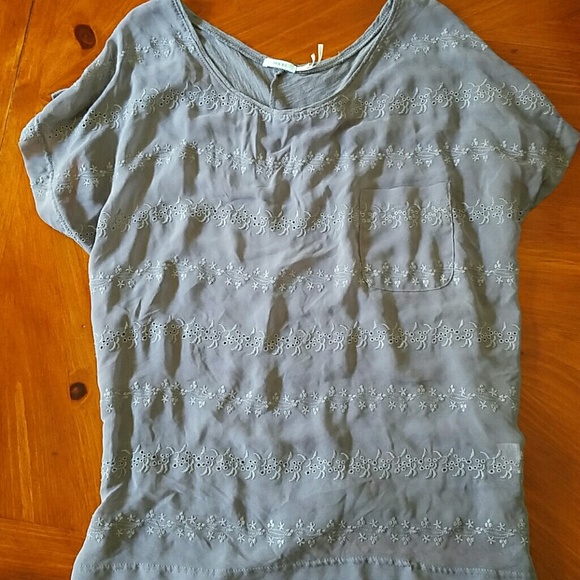 Grey laced tunic